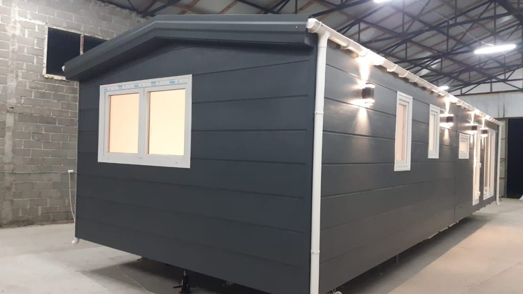 Mobilheim 48 m² für Dauerwohnen – Big Brother – Buderus, VEKA, Kerrafront, schlüsselfertig