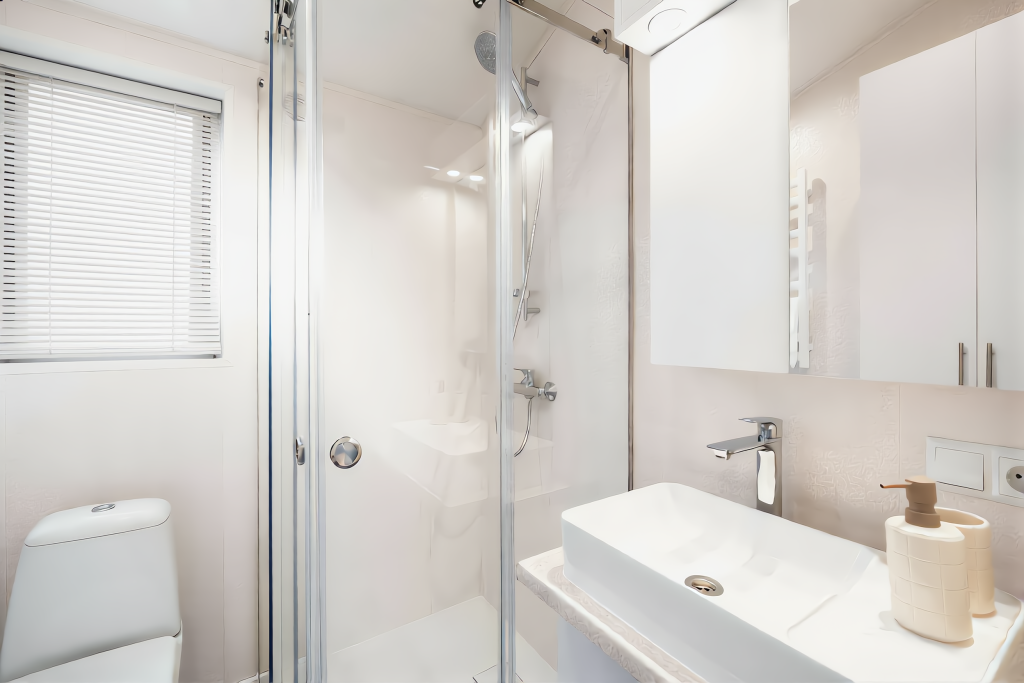 Luxus Mobilheim «Sea Rose» 7 x 3,5m – ausgestattet mit Küche, Bad & Heizung