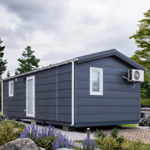 Luxus Mobilheim «Sea Rose» 7 x 3,5m – ausgestattet mit Küche, Bad & Heizung