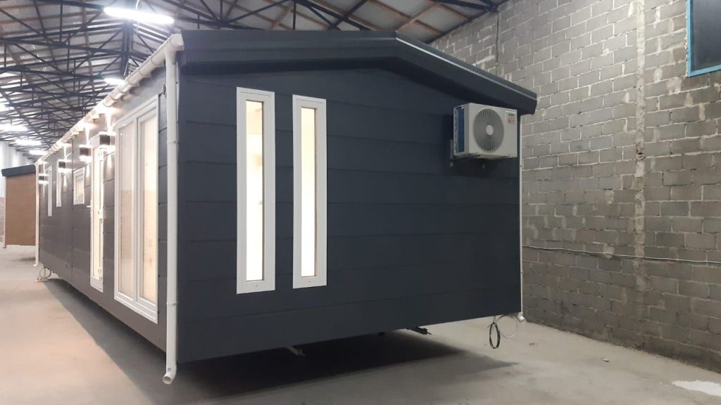 Mobilheim 48 m² für Dauerwohnen – Big Brother – Buderus, VEKA, Kerrafront, schlüsselfertig