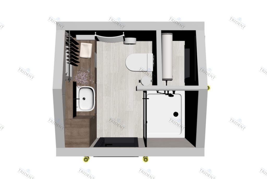 Einzel-Sanitärmodul (GlossCamp)